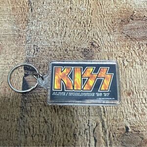 Vintage KISS Alive Worldwide Tour 96 97" Double Sided Keychain